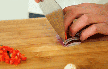 【椒盐虾】洋葱