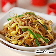 豆芽炒粉条的做法