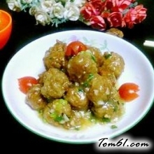 肉丸子包白萝卜的做法