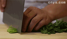 【葱爆羊肉】香菜切段