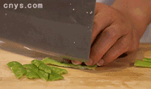 【豆腐焖茄子】切葱姜