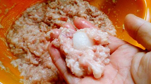 【肉丸子包白萝卜】