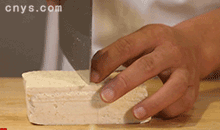 【豆腐焖茄子】切豆腐