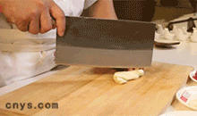 【红焖羊肉】大葱切片