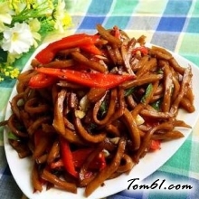 红椒豆腐丝的做法