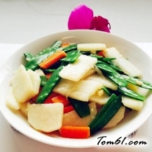 杂菜炒山药的做法