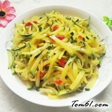 剁椒炒嫩南瓜丝的做法