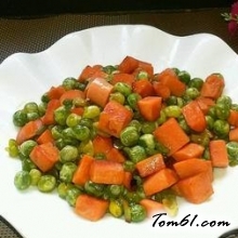 豌豆炒香肠的做法