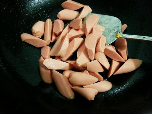 【彩椒炒火腿鸭蛋】