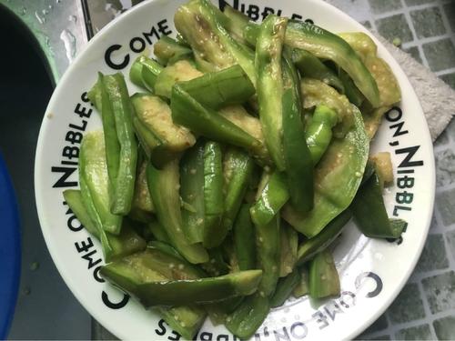 【绿茄子炒豆角】
