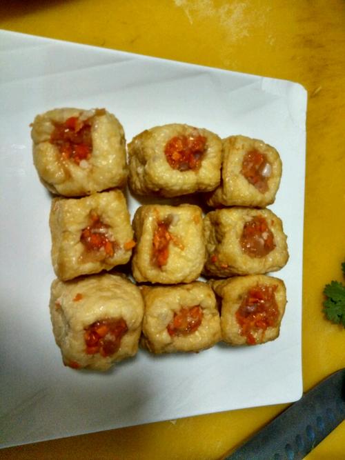 【煎焖酿豆腐泡】
