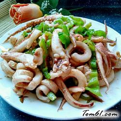 麻椒炒鱿鱼的做法