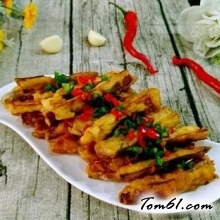 红辣椒拌茄子的做法