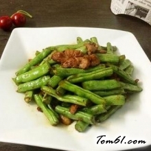 干煸四季豆的做法3