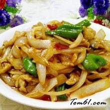 洋葱炒肉片的做法