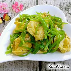 青椒炒鸡蛋的做法