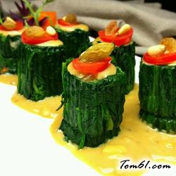 鸿运当头大波来（法式酱汁菠菜桩）