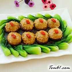 香菇酿肉的做法2