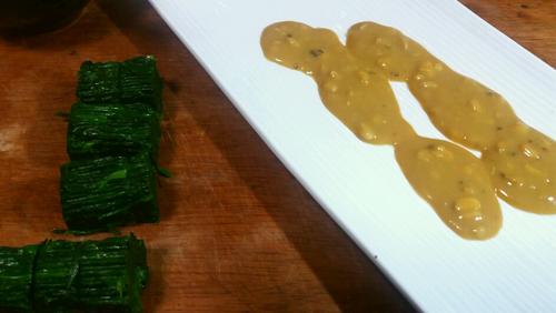 【鸿运当头大波来（法式酱汁菠菜桩）】