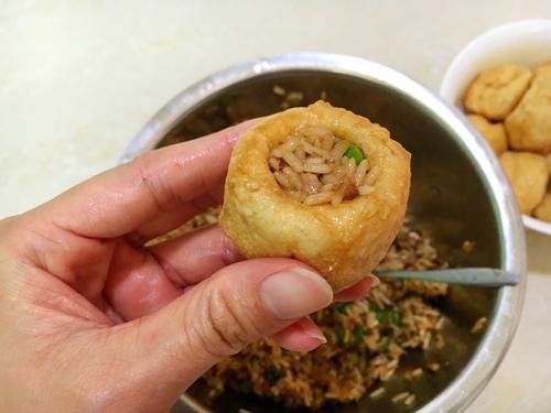 【糯米酿豆腐】