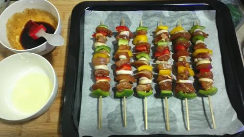 【什锦烤鸡串】