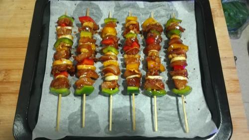 【什锦烤鸡串】