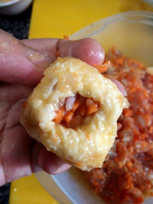 【煎焖酿豆腐泡】