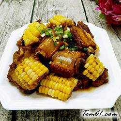 玉米烧排骨的做法2
