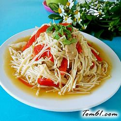 金针菇炒肉丝的做法