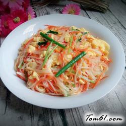 鸡蛋炒粉丝的做法