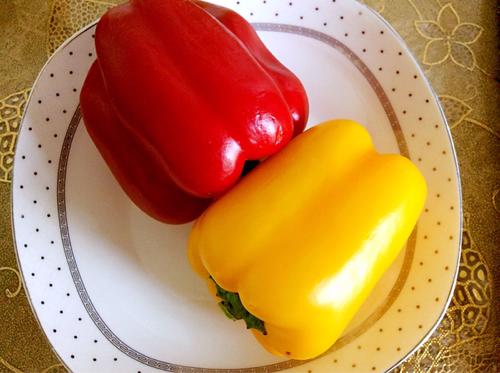 【彩椒过油豇豆】