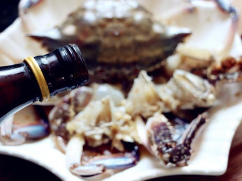 【葱油梭子蟹】