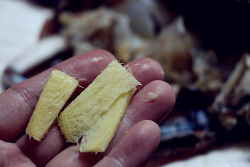 【葱油梭子蟹】