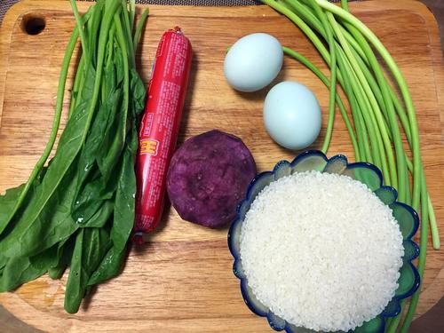 【蛋炒紫薯米】