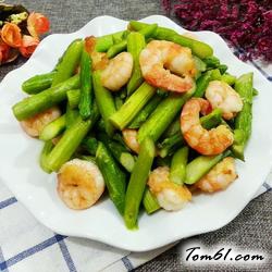 芦笋炒虾仁的做法