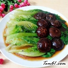 蚝油香菇扒生菜的做法