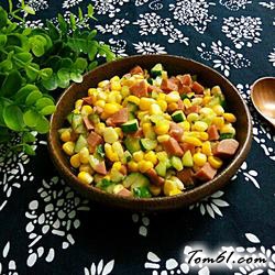火腿炒玉米的做法
