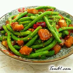 咸鱼炒豆角的做法