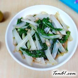 炒小白菜的做法