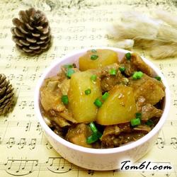 白萝卜焖鸭肉的做法