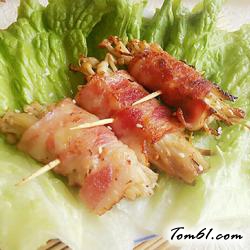 培根金针菇卷的做法