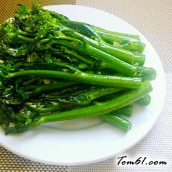 蒜蓉炒芥蓝的做法