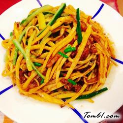 茭白肉丝的做法