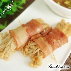 培根卷金针菇的做法