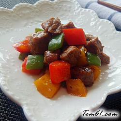 黑椒牛肉粒的做法2