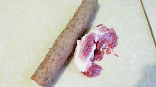 【肉丝炒山药】