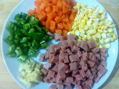 【火腿肠什锦丁】