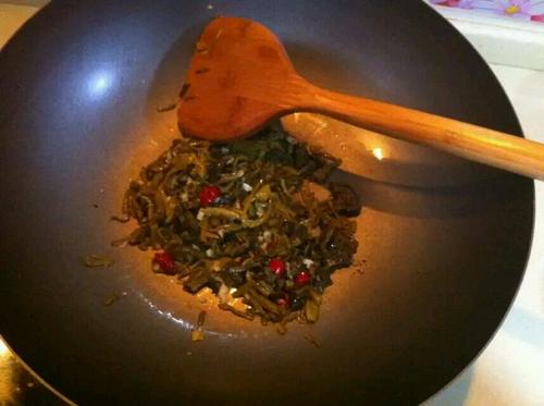 【毛豆炒咸菜】