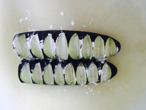 【香煎肉酿茄子】