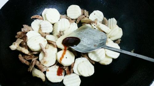 【肉丝炒山药】